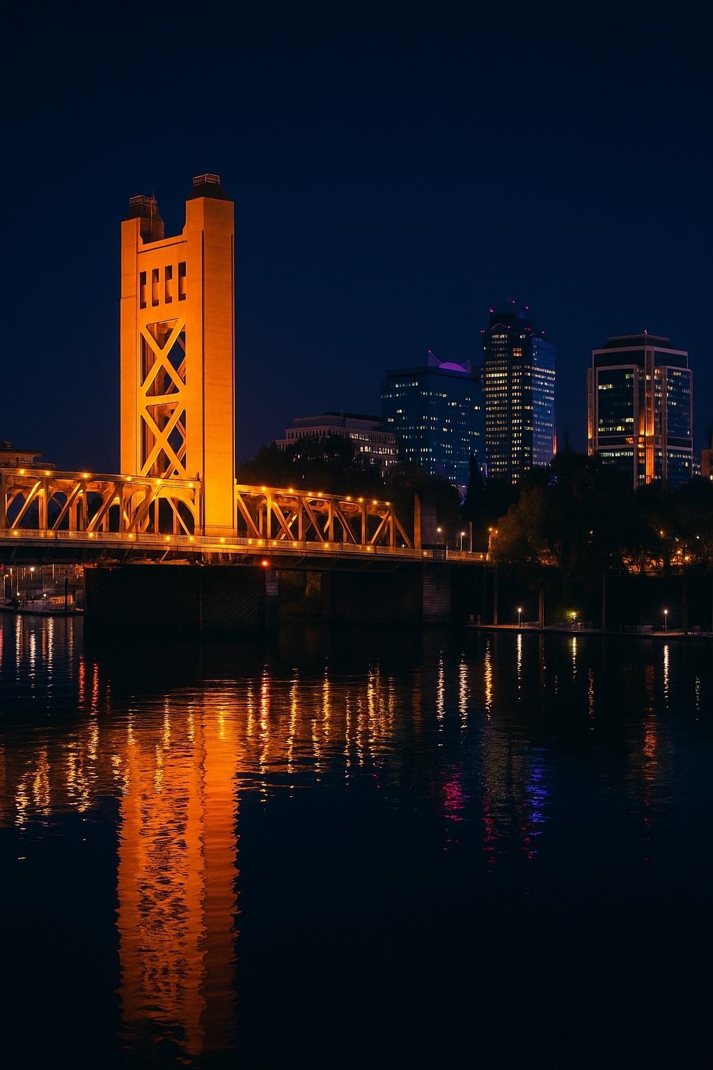 Sacramento at night
