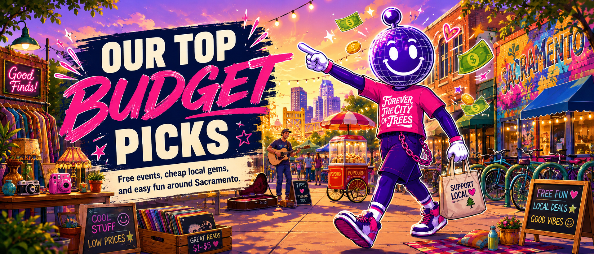 Our Top Budget Picks, free events, cheap local gems, and easy fun around Sacramento.