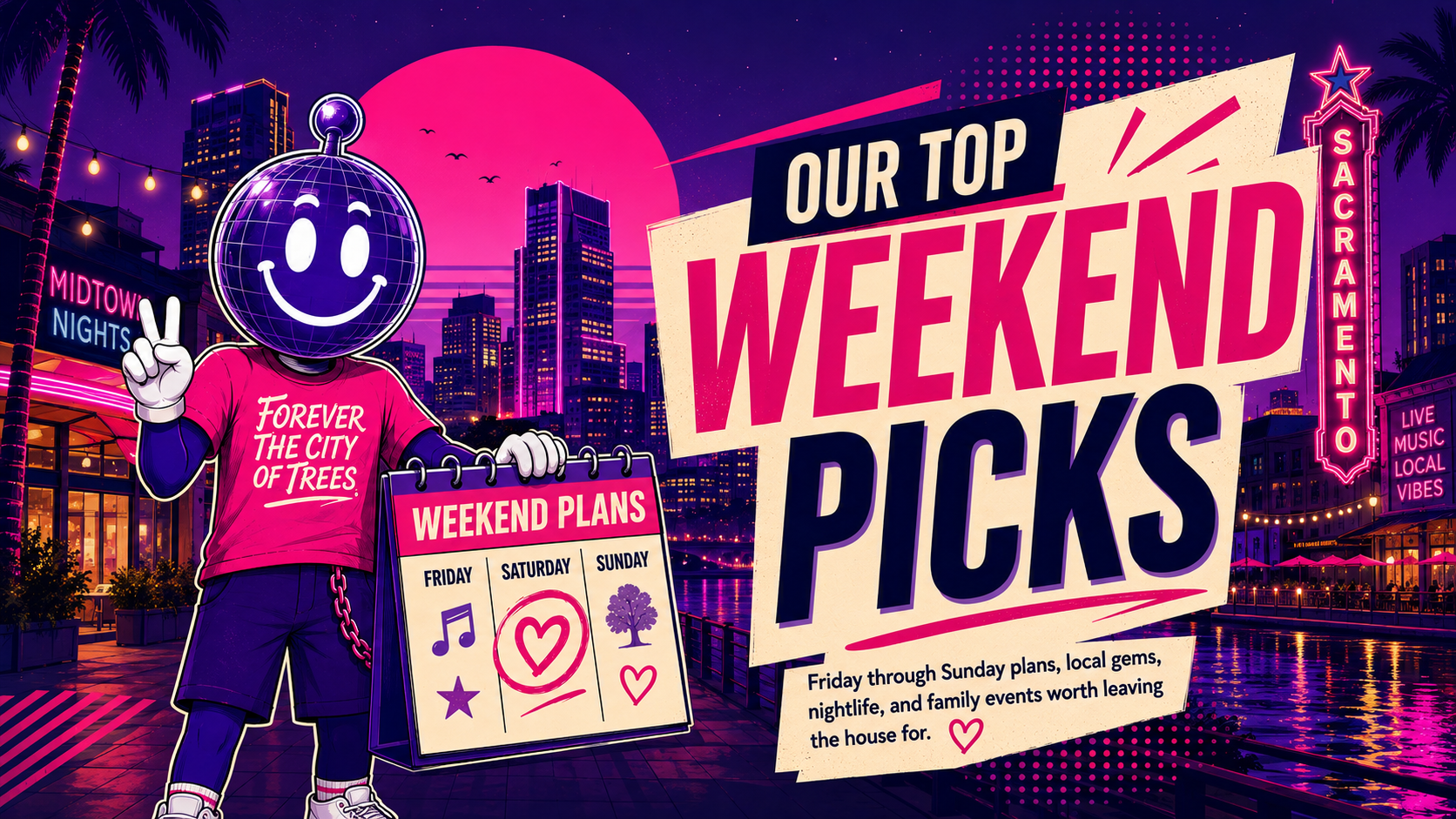 Our Top Weekend Picks, Friday through Sunday plans, local gems, nightlife, and family events worth leaving the house for.