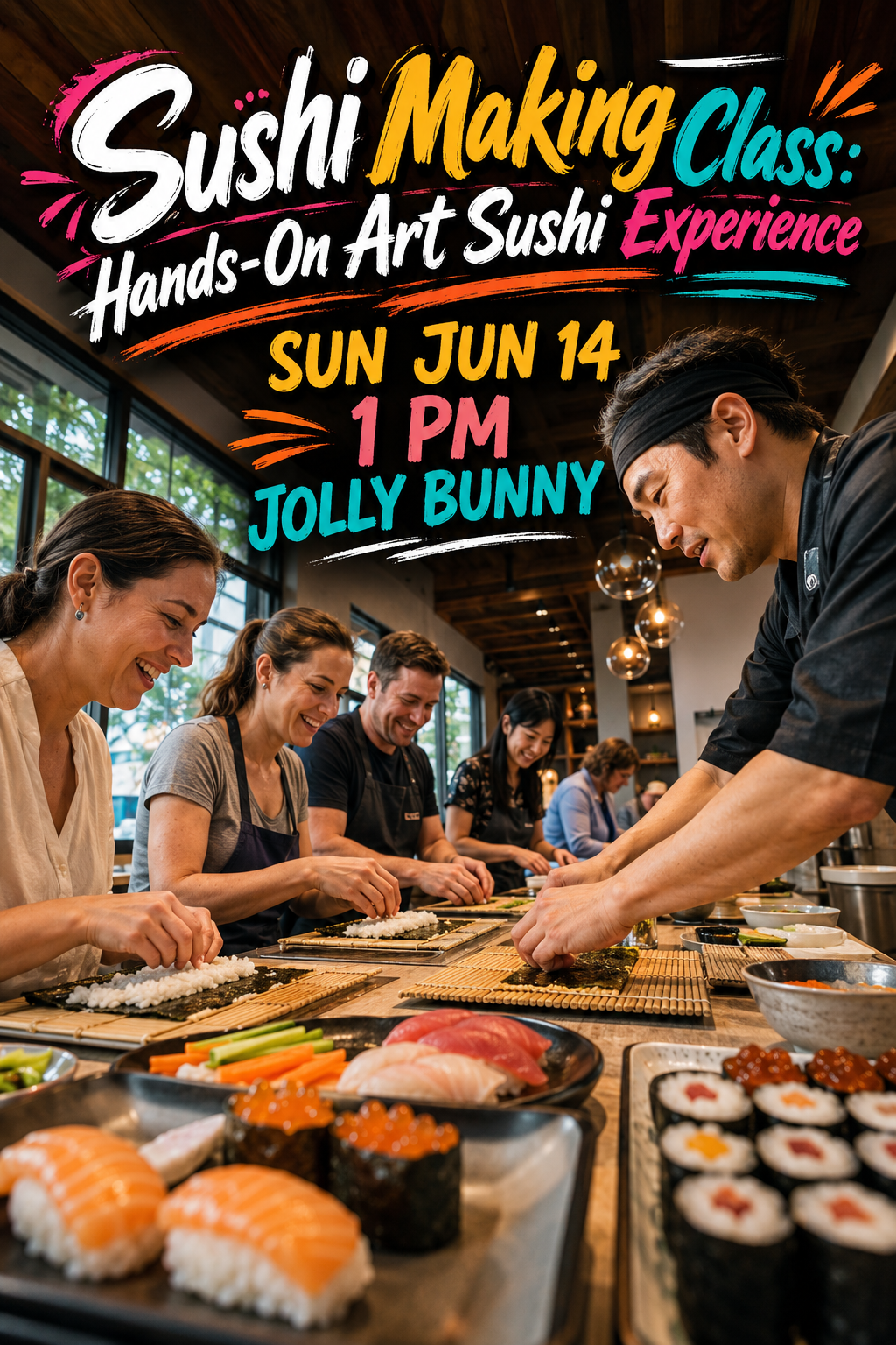 Sushi Making Class: Hands-On Art Sushi Experience