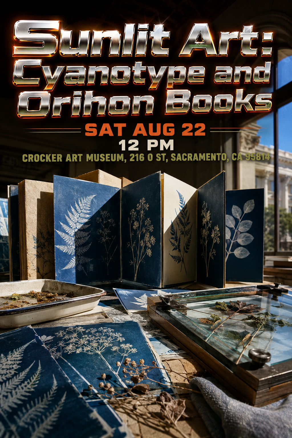 Sunlit Art: Cyanotype and Orihon Books