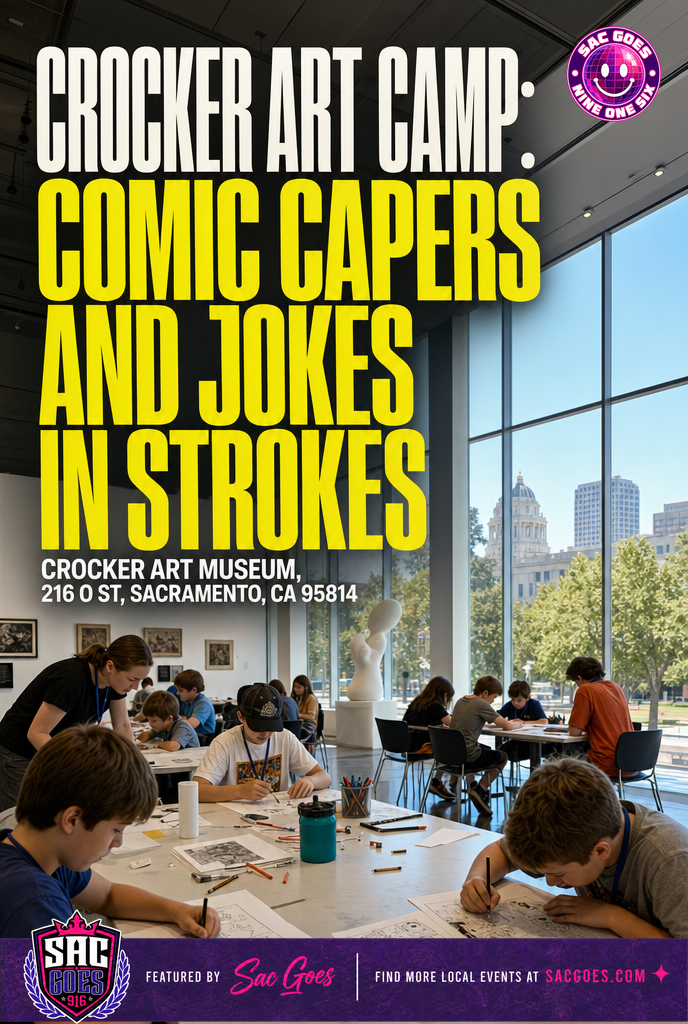 Crocker Art Camp: Comic Capers and Jokes in Strokes