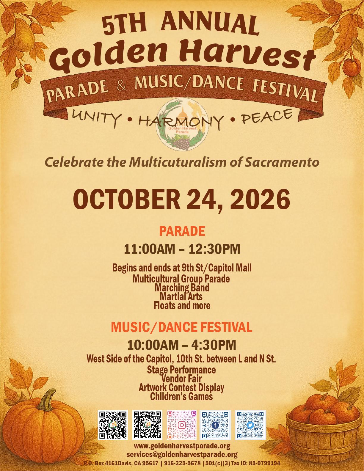 Golden Harvest Parade and Music/Dance Festival