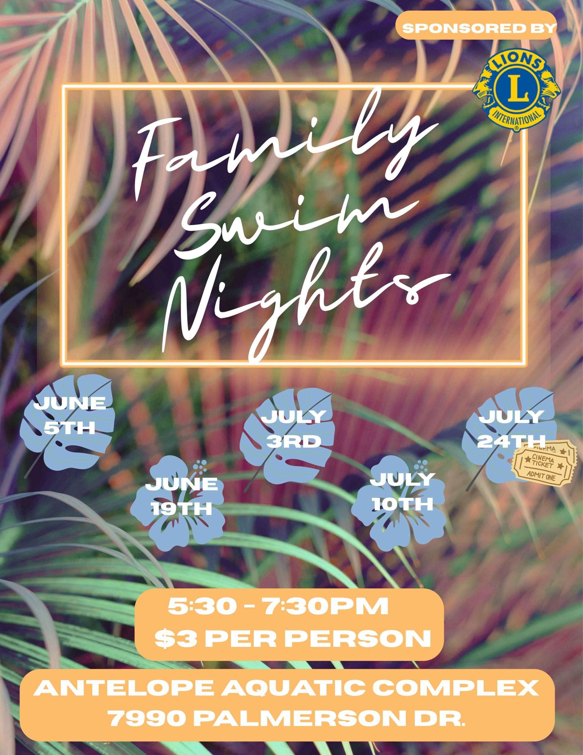 Friday Family Swim Night