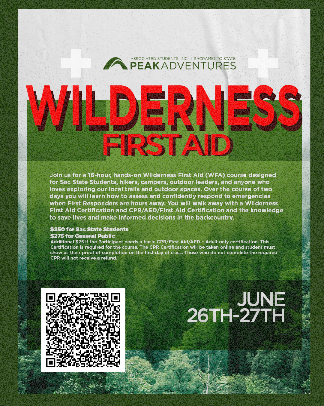 Peak Adventures Wilderness First Aid Course