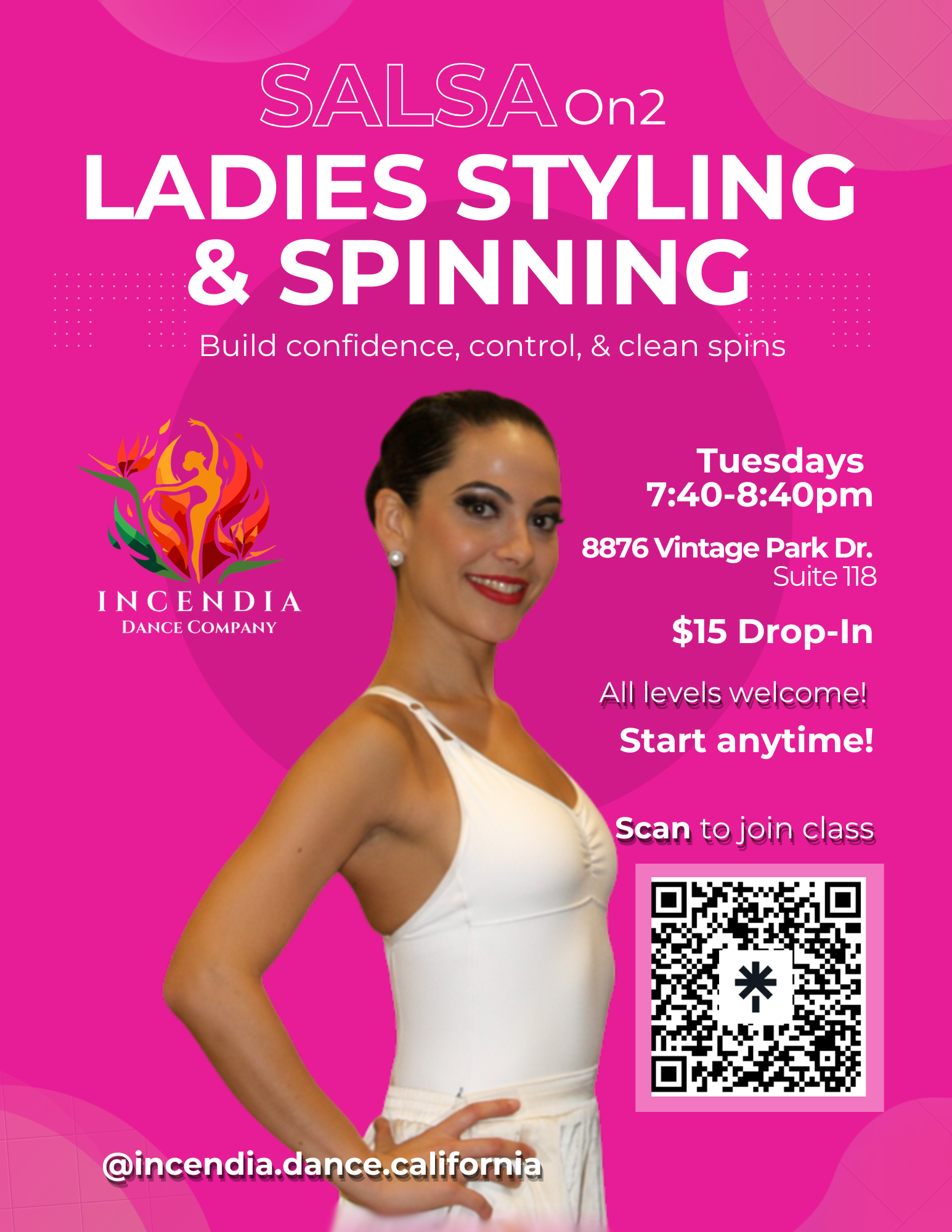 Salsa Ladies Styling and Spinning Dance Class