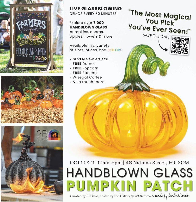 Handblown Glass Pumpkin Patch
