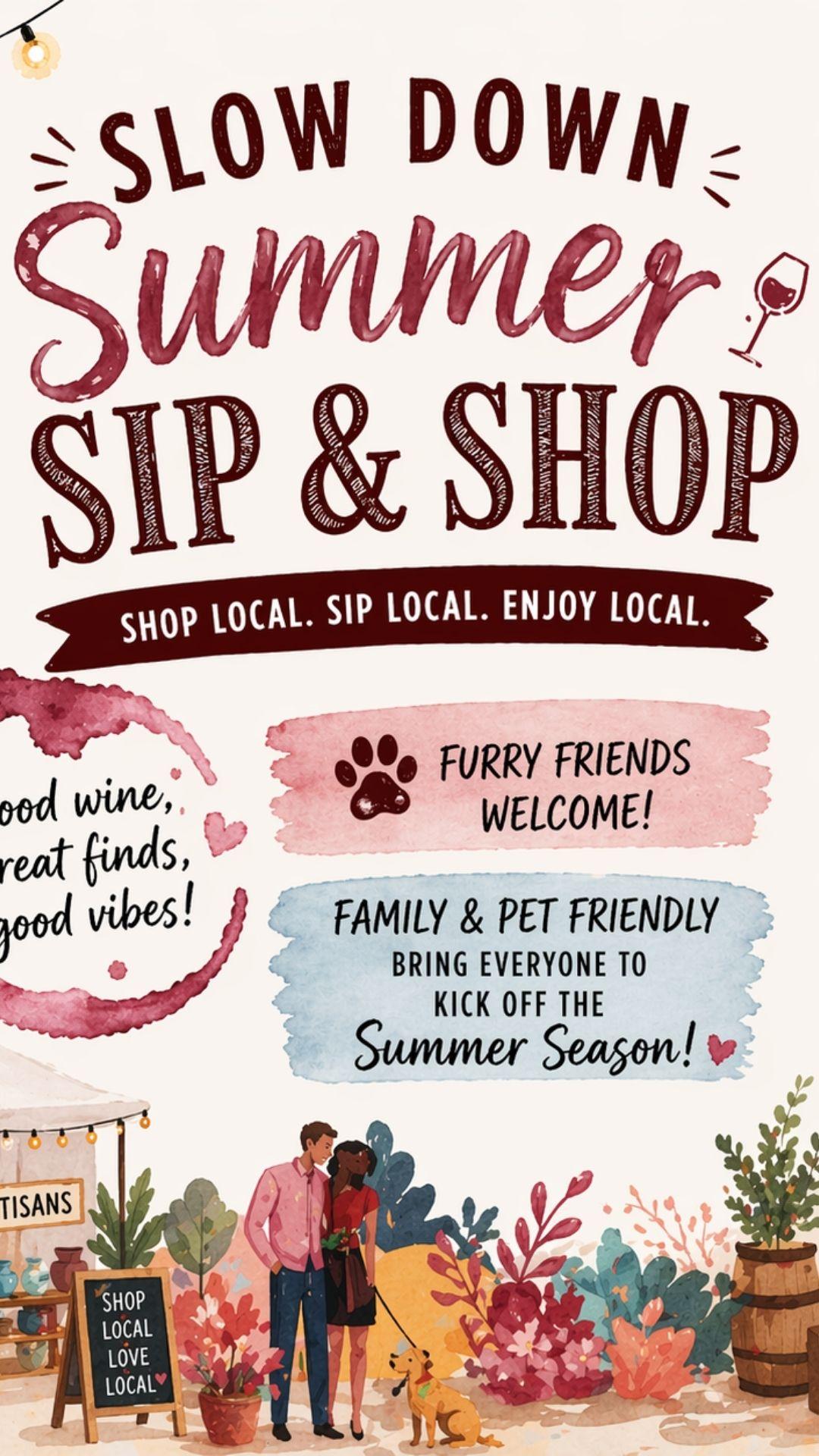 Slow Down Summer Sip and Shop Artisan Market
