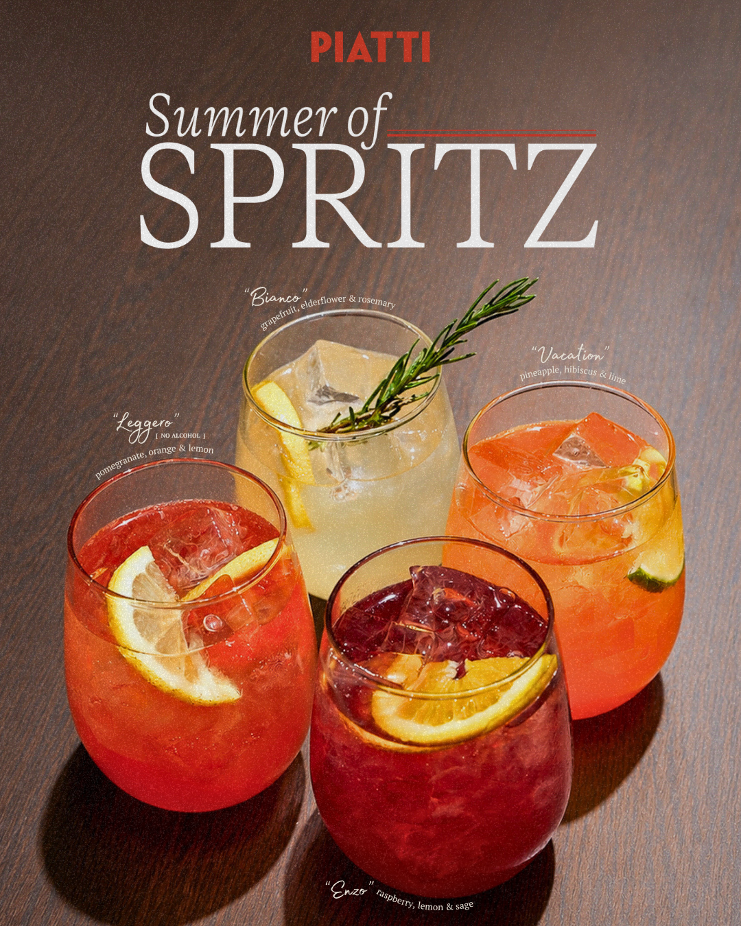 Summer of Spritz at Piatti