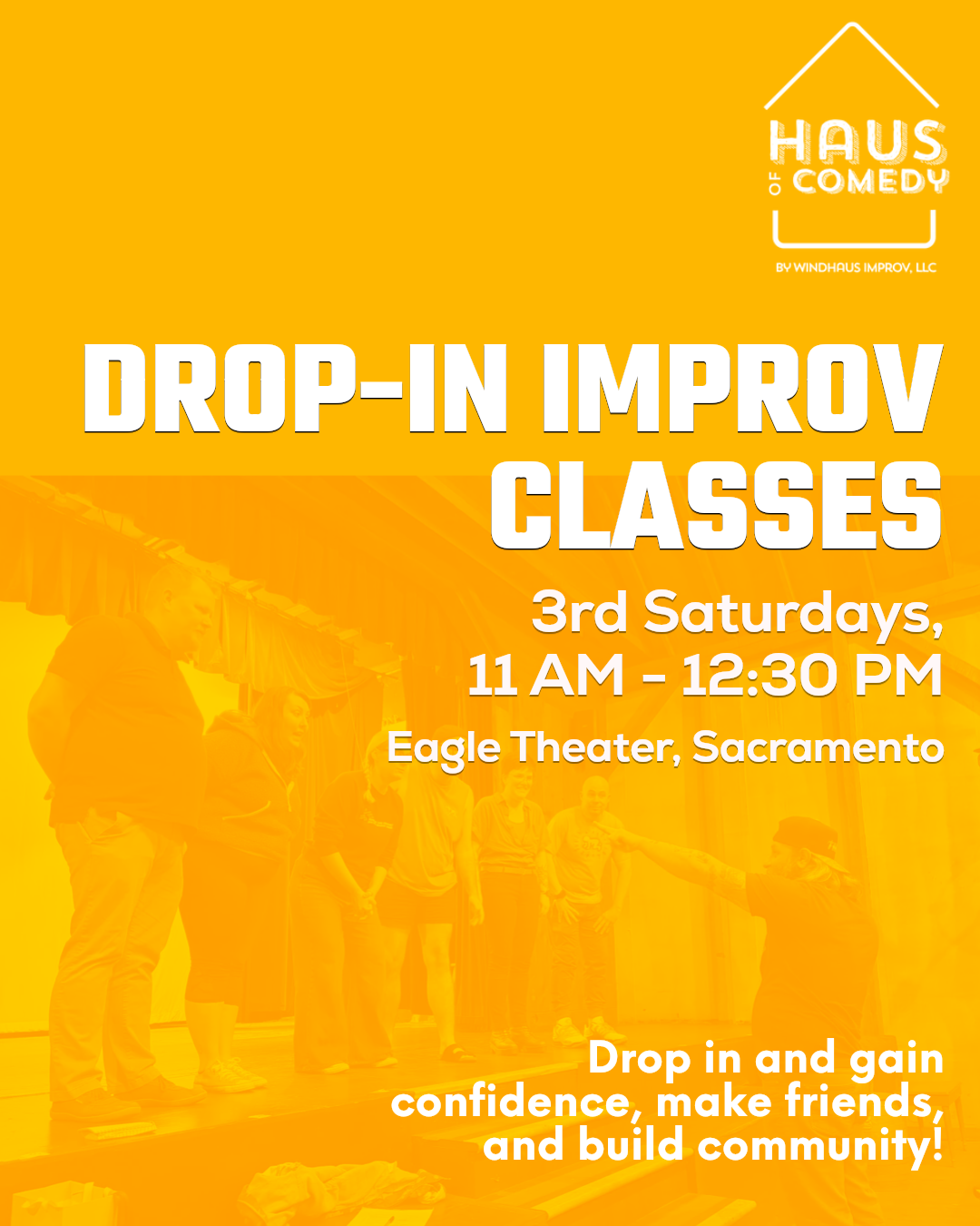 Haus of Comedy monthly drop-in improv classes