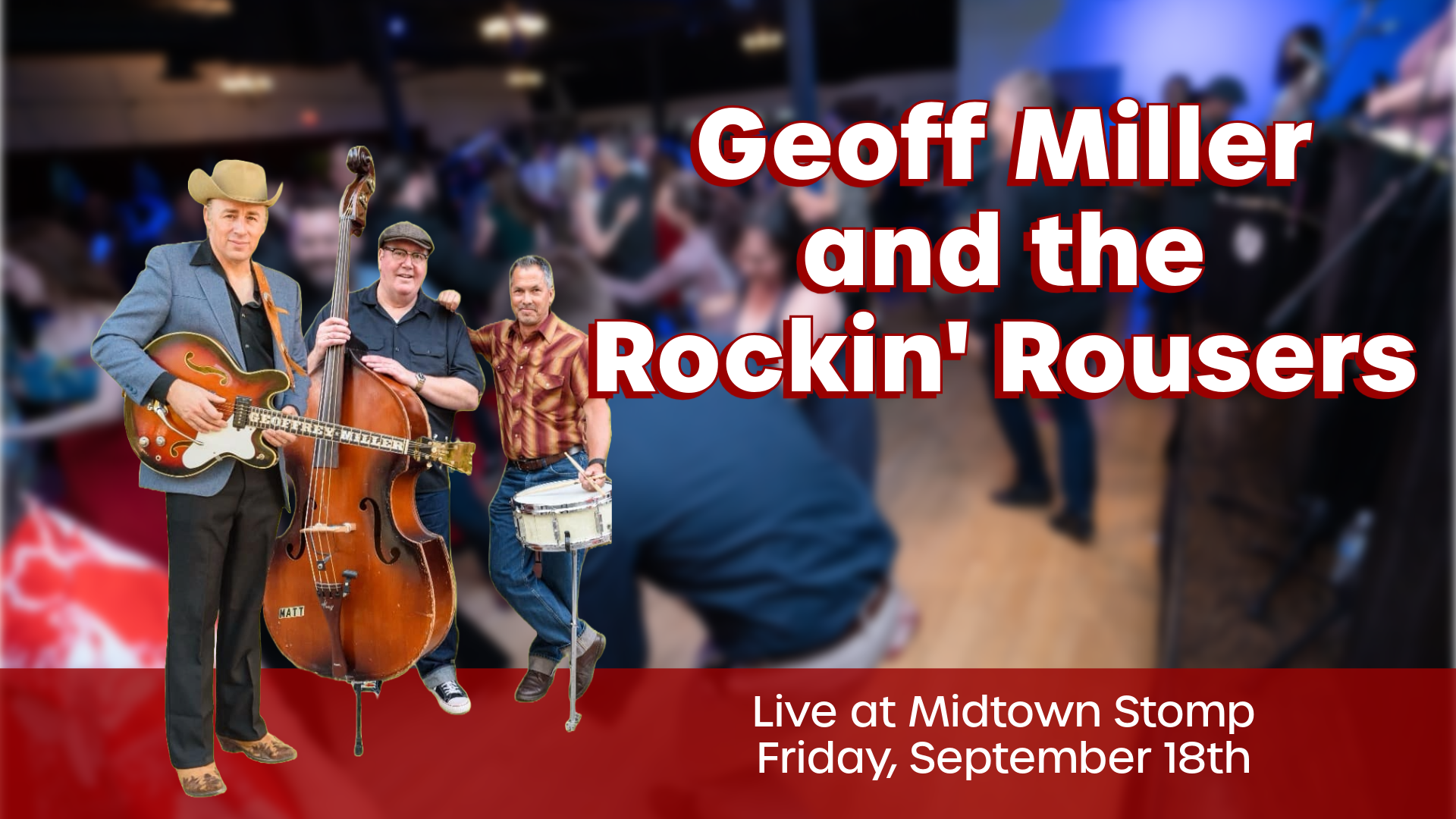 Live Music and Swing Dancing with Geoff Miller and the Rockin' Rousers