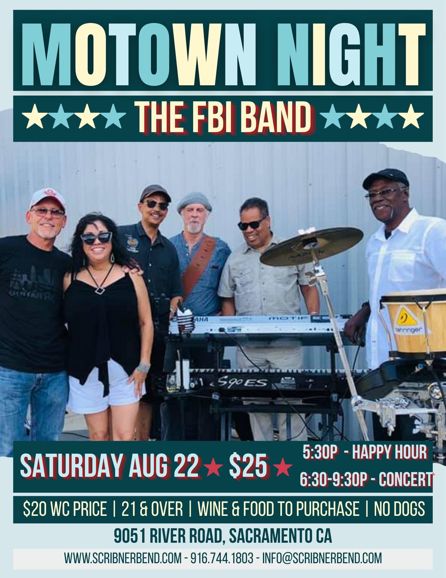Motown Concert at Scribner Bend Vineyards