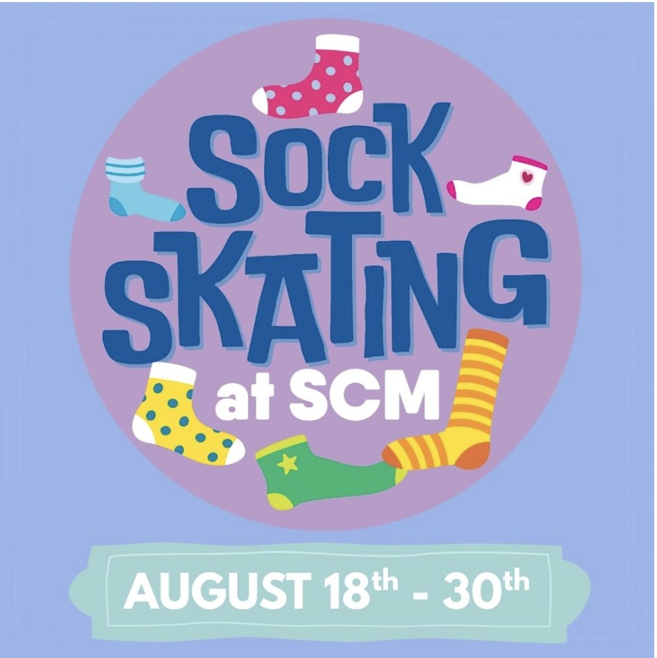 Sock Skating at Children's Museum