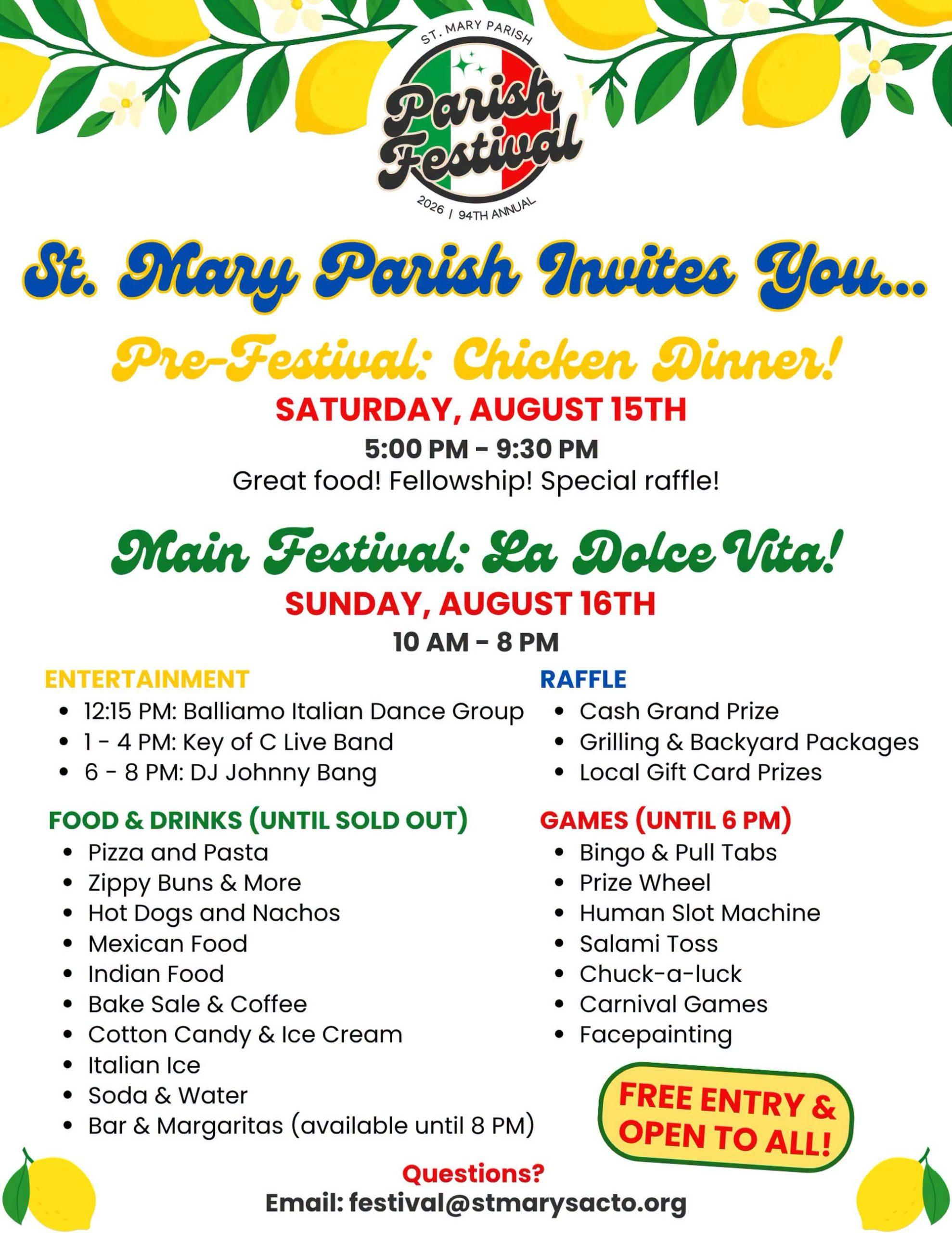 St. Mary Parish Festival