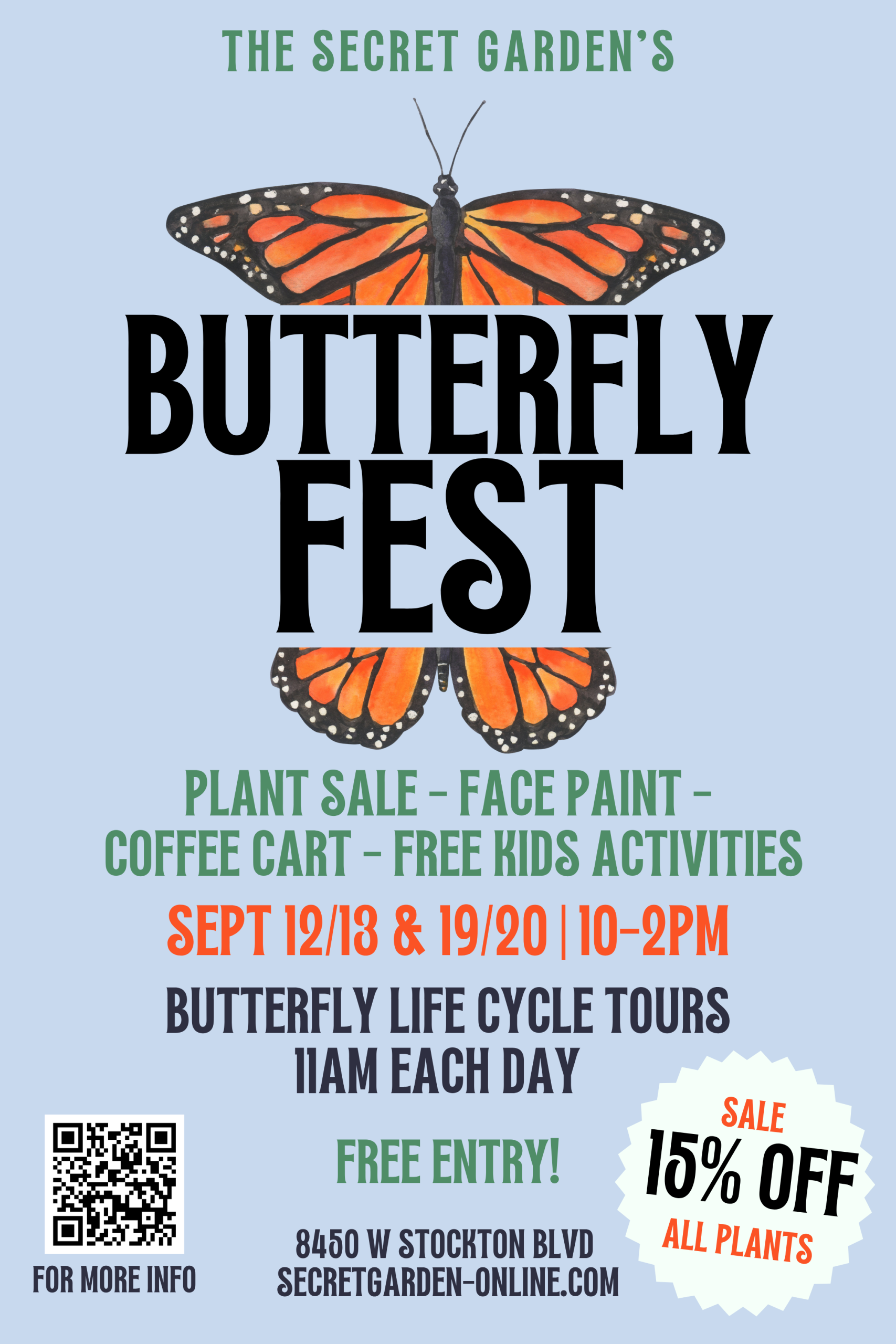 The Secret Garden's Annual Butterfly Fest
