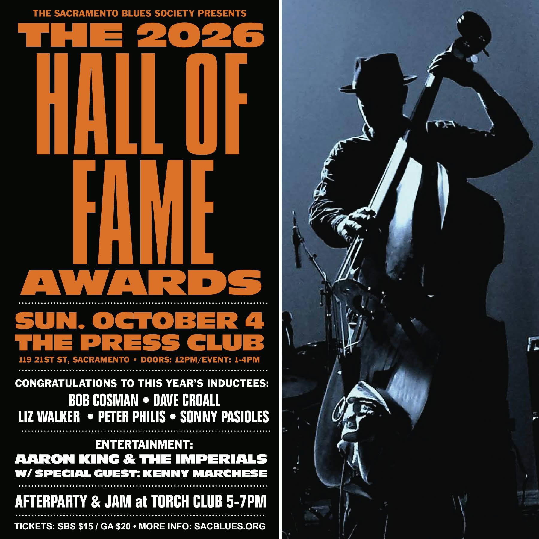 Blues Hall of Fame Awards 2026 with Sacramento Blues Society