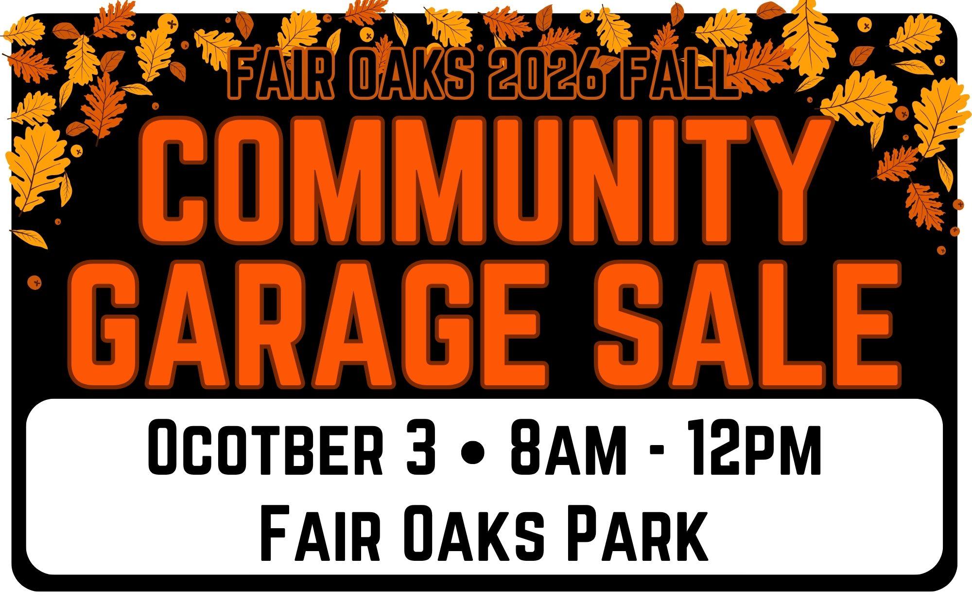 Fair Oaks Community Garage Sale