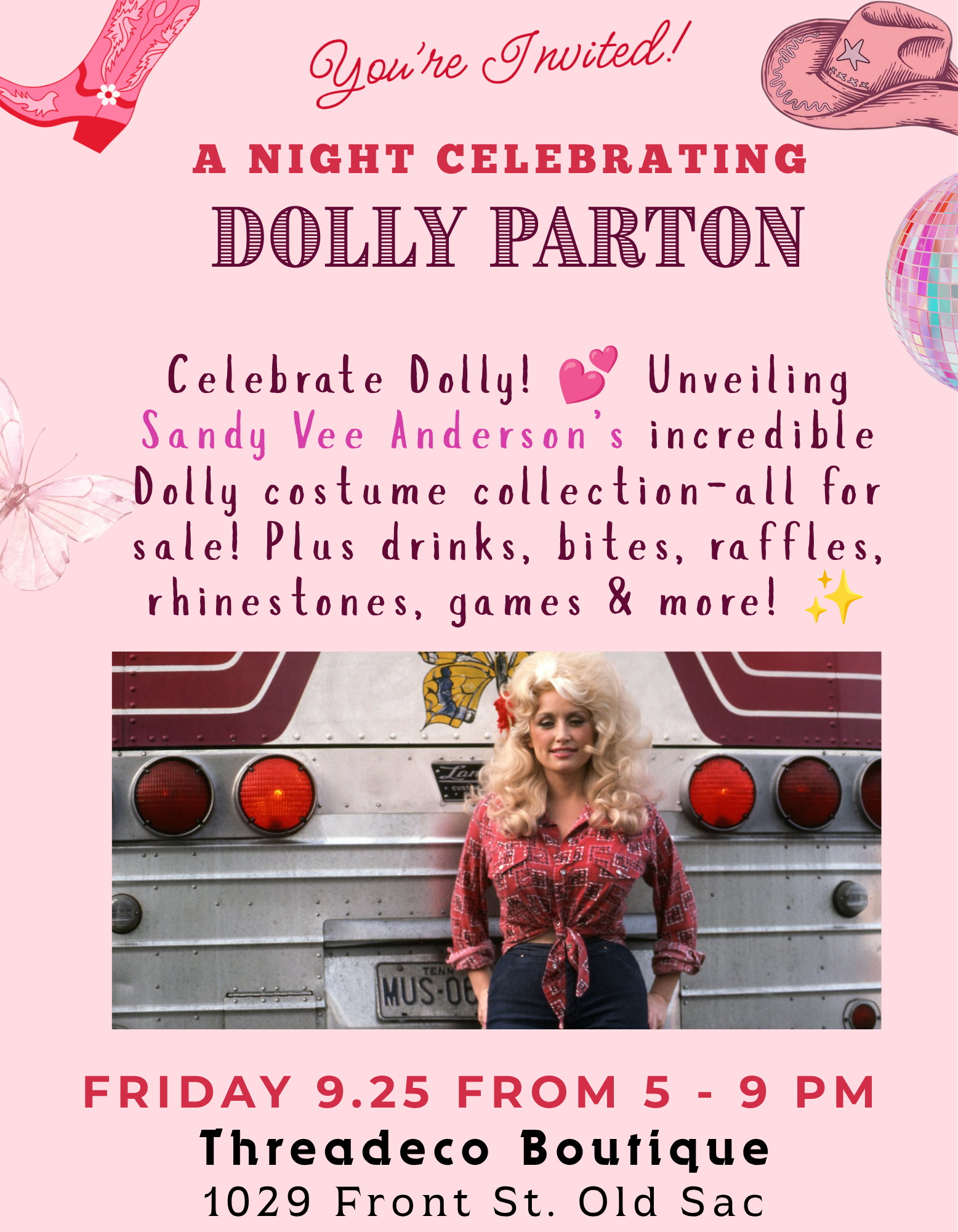 Rare Dolly Parton Themed Collection Tribute Night