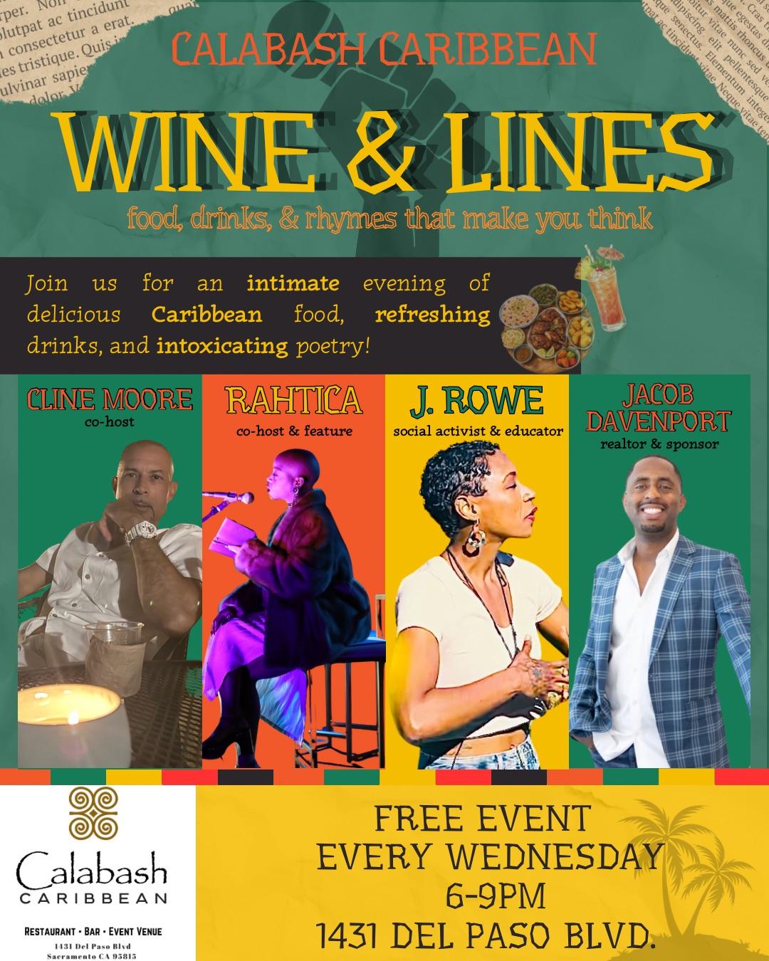 Wine and Lines: Free Poetry